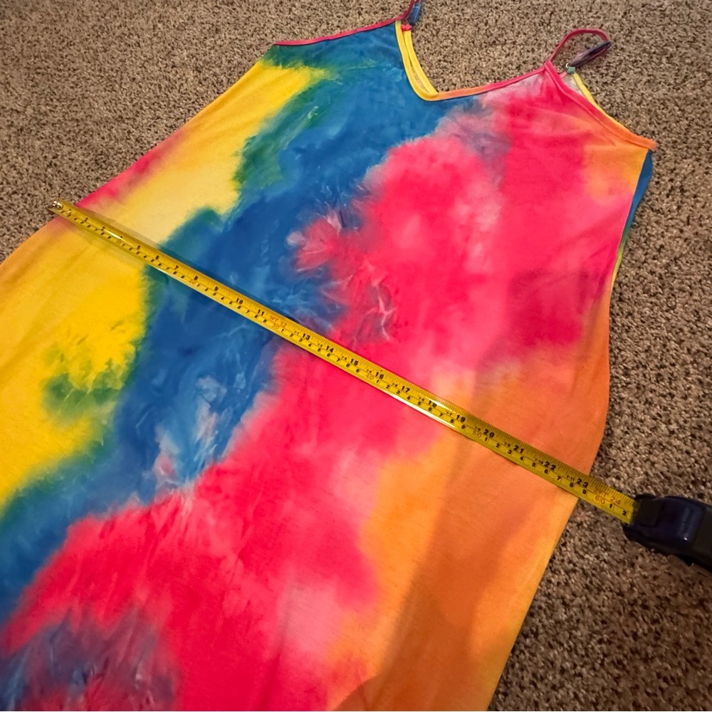 Vibrant Tie-Dye Maxi Dress - Picture 5 of 8